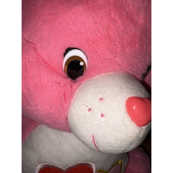 Care Bears Love A Lot Bear 14" Plush Stuffed Animal Toy Double Hearts Pink 2015 - Picture 3 of 9